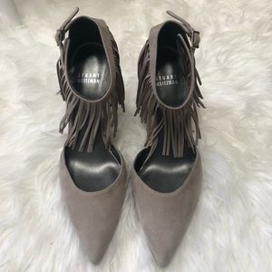 STUART WEITZMAN Fringe suede shoes NWOT